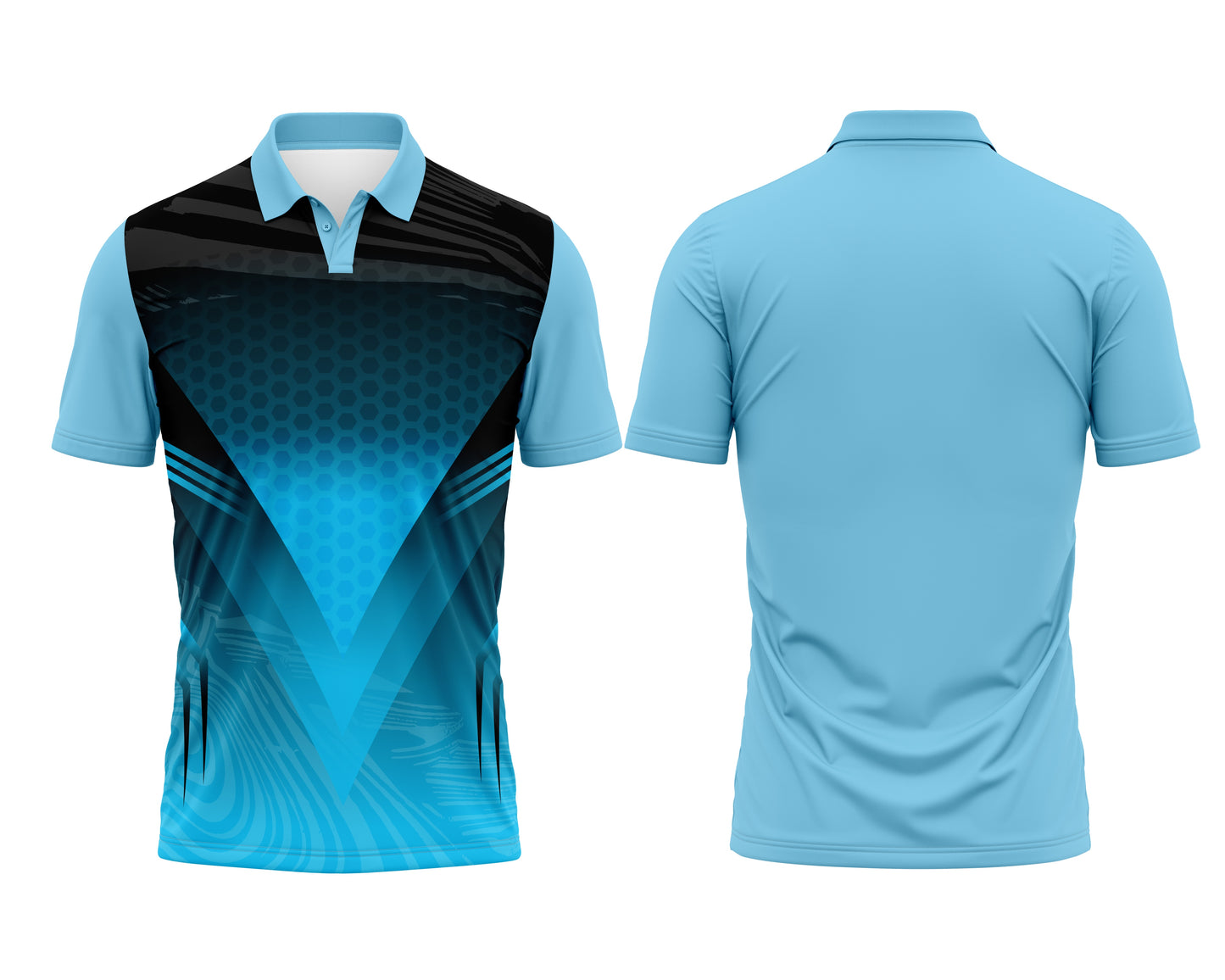 Sky Blue Cricket Match Jersey – Team Custom Design