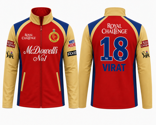 Customized Customized RCB red and gold old era jacket
