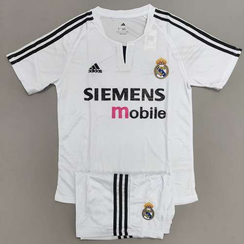 Real Madrid Home 2002-03 Retro Jersey with Shorts