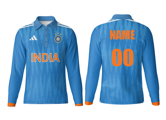 India World Cup Jersey Collection CWC ODI 2023 polo neck full sleeve