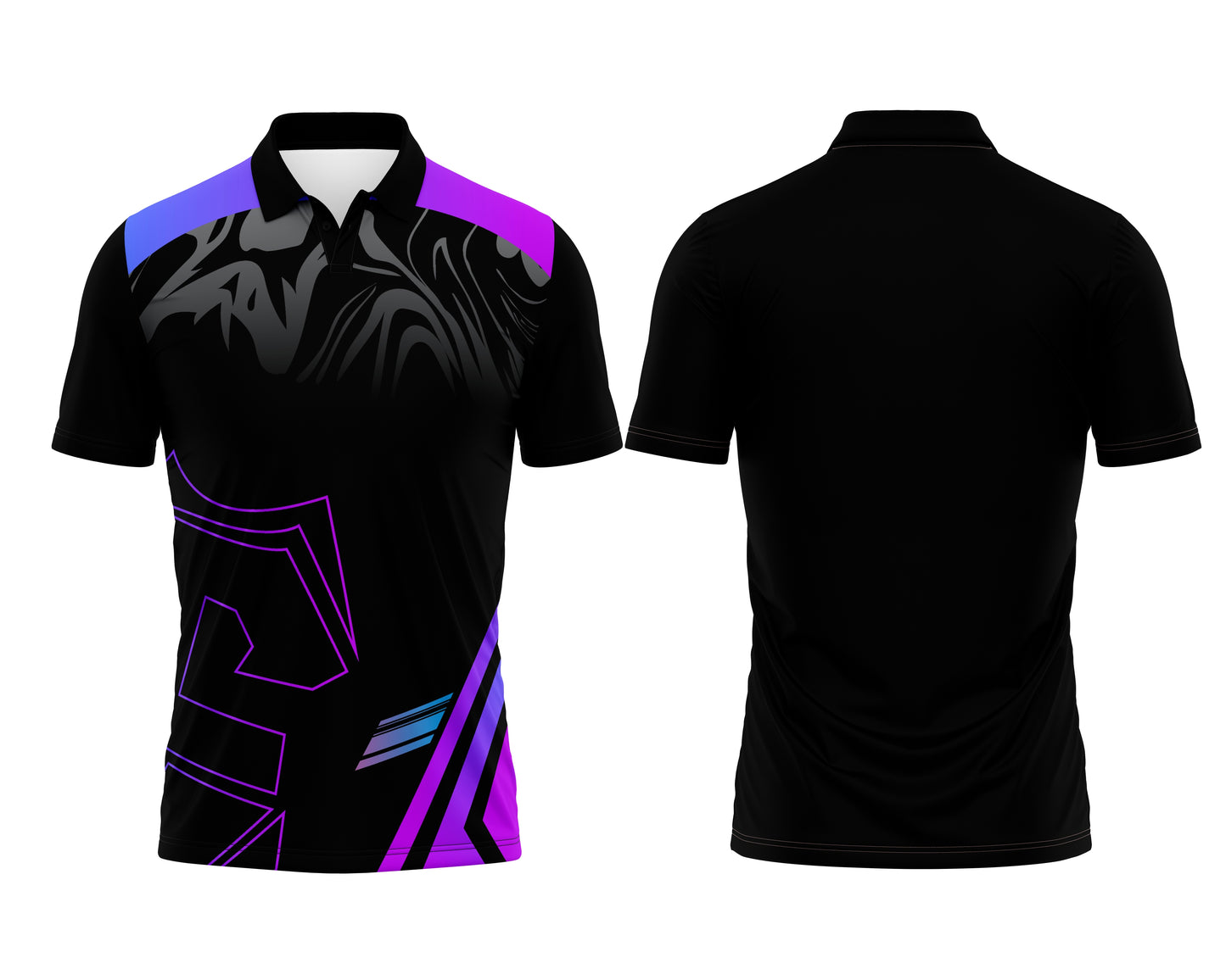 All-Black Custom Sports Jersey – Premium Build