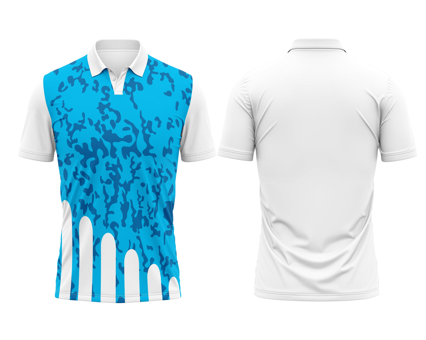White Men's Custom Jersey – Club Logo & Name Printing