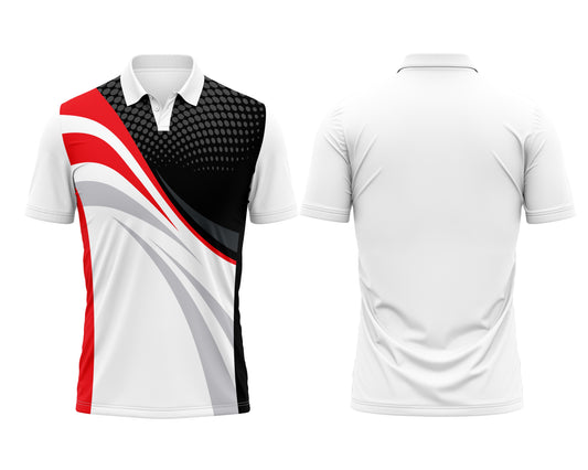 White Cricket Polo – Team Custom Printing