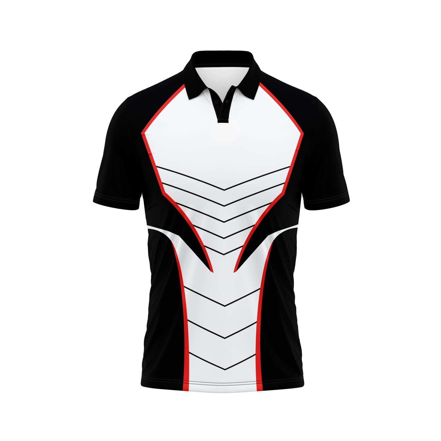 Black Custom Polo Sports Jersey – Logo Printing