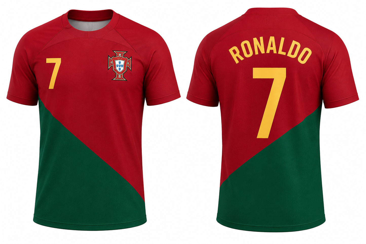 Cristiano Ronaldo #7 Portugal Home Jersey | Custom Name & Number Football Shirt