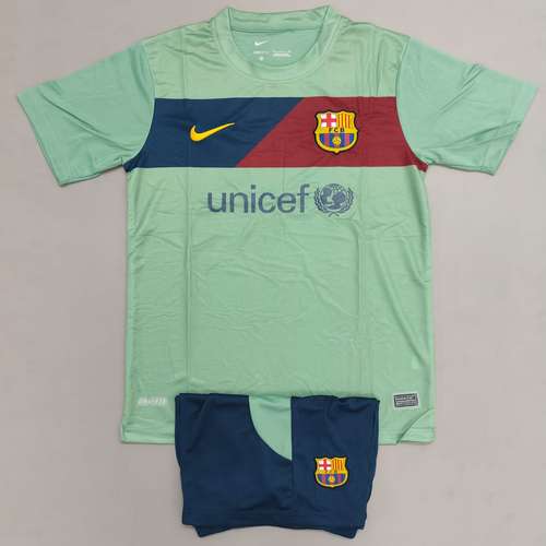 FC Barcelona Away 2011-12 Retro Jersey with Shorts