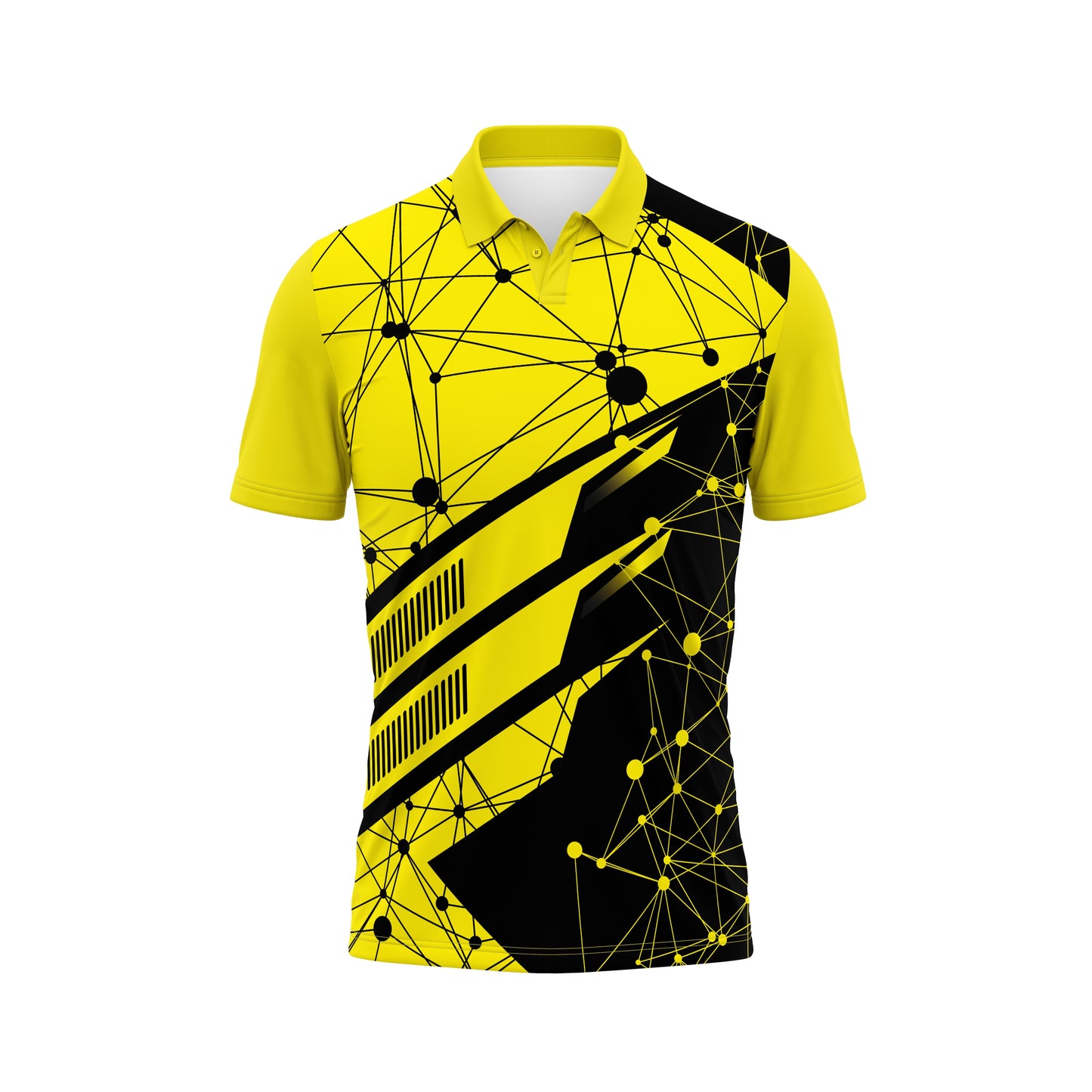 Yellow Sports T-Shirt Custom – Name, Number & Logo Printing