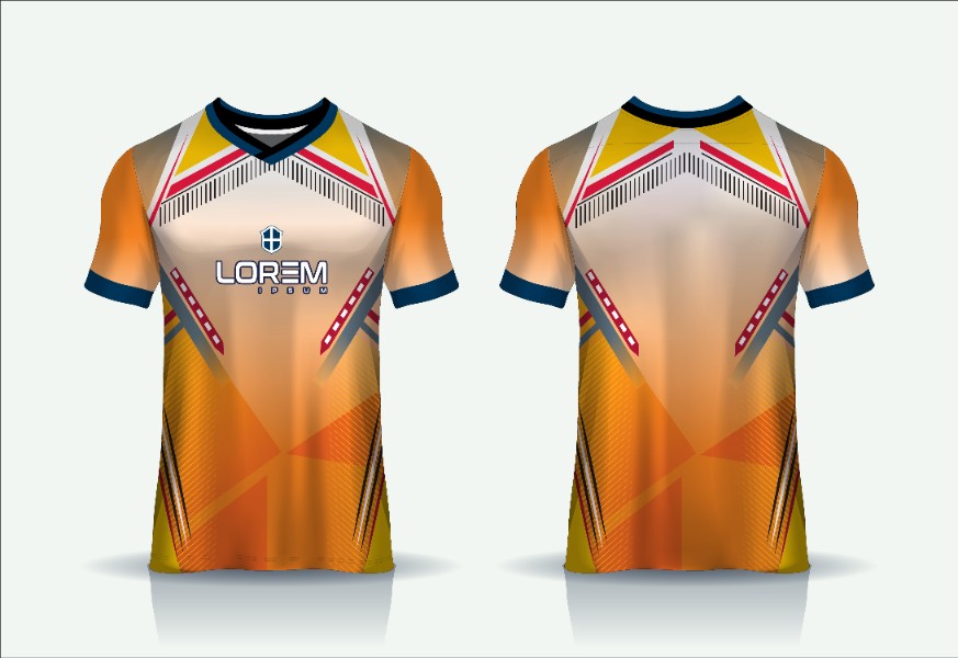 Custom Team Jersey V Neck Half Sleeve