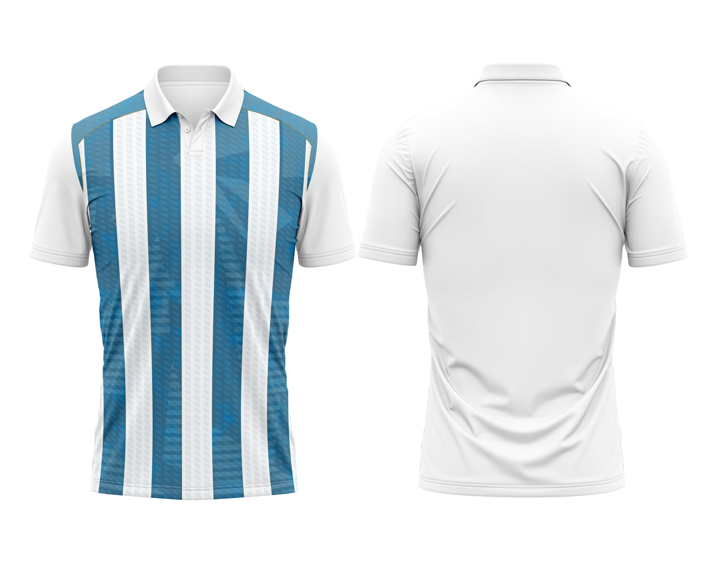 White Cricket Club Jersey – Add Sponsor Logos