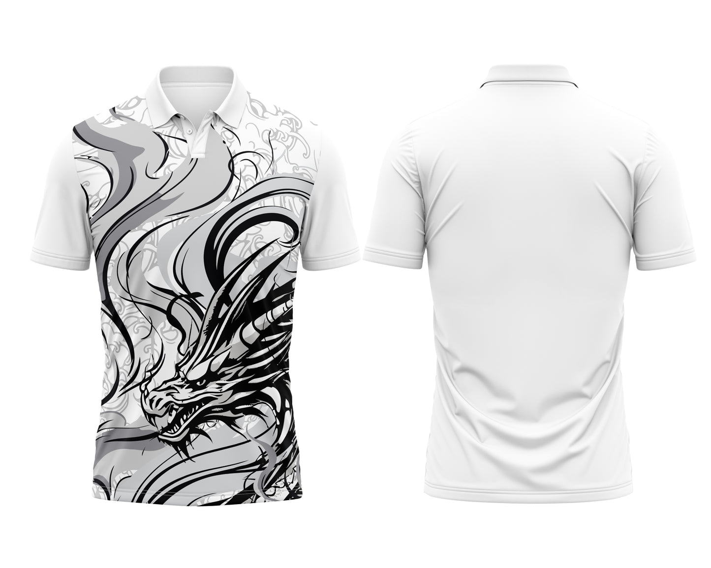 White Esports Jersey – Custom Team Graphics