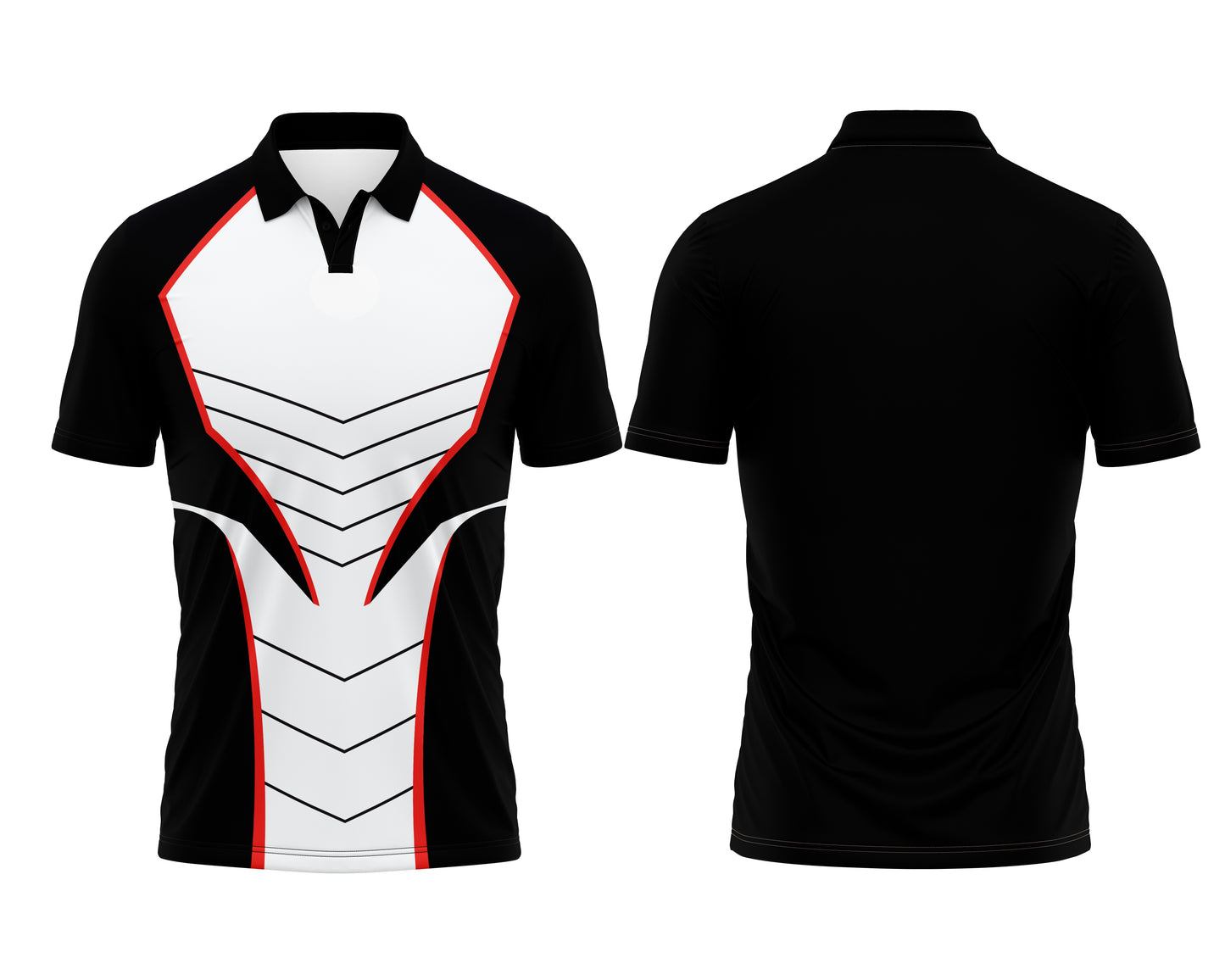 Black Custom Polo Sports Jersey – Logo Printing