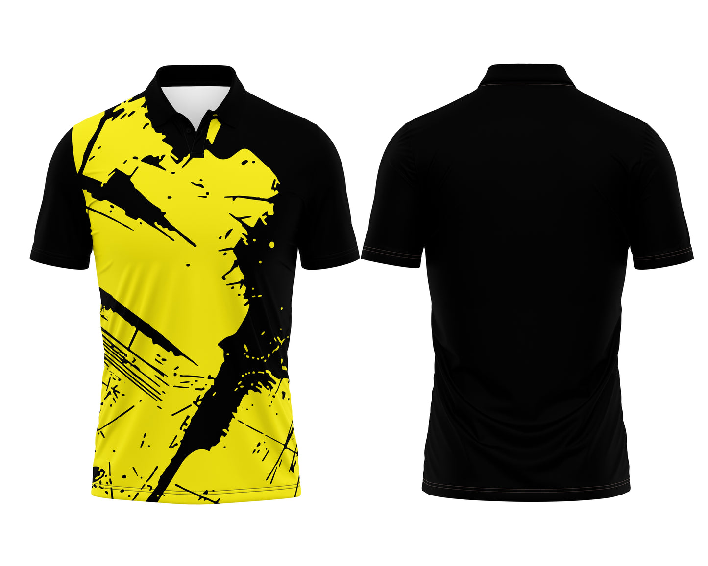 Black Collar Neck Jersey – Personalized Name