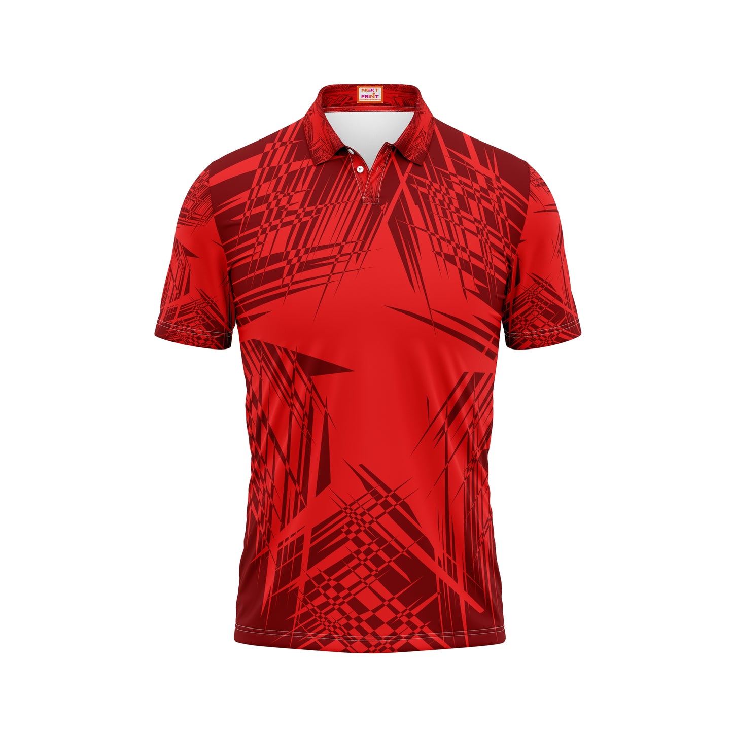 Cricket team jersey design red colour