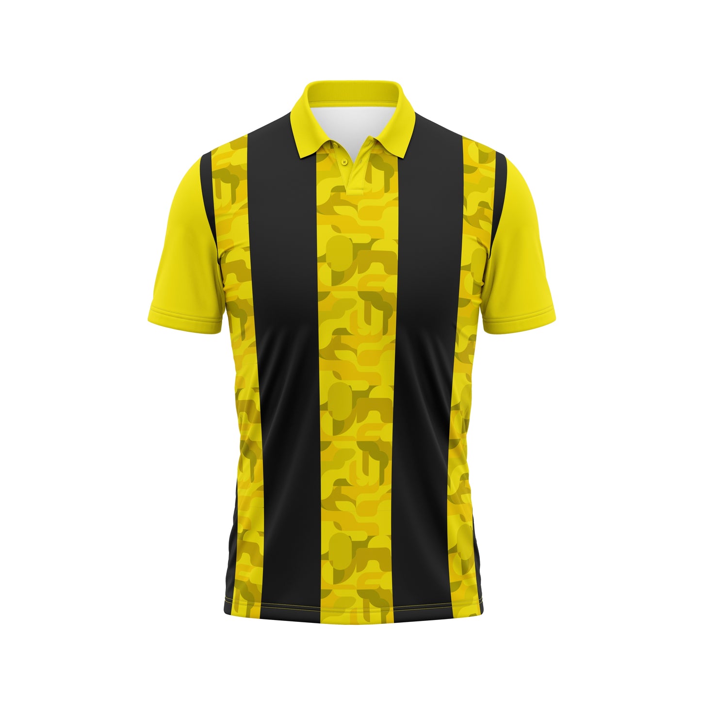 Yellow Polo Neck Custom Jersey – Personalized Team Edition
