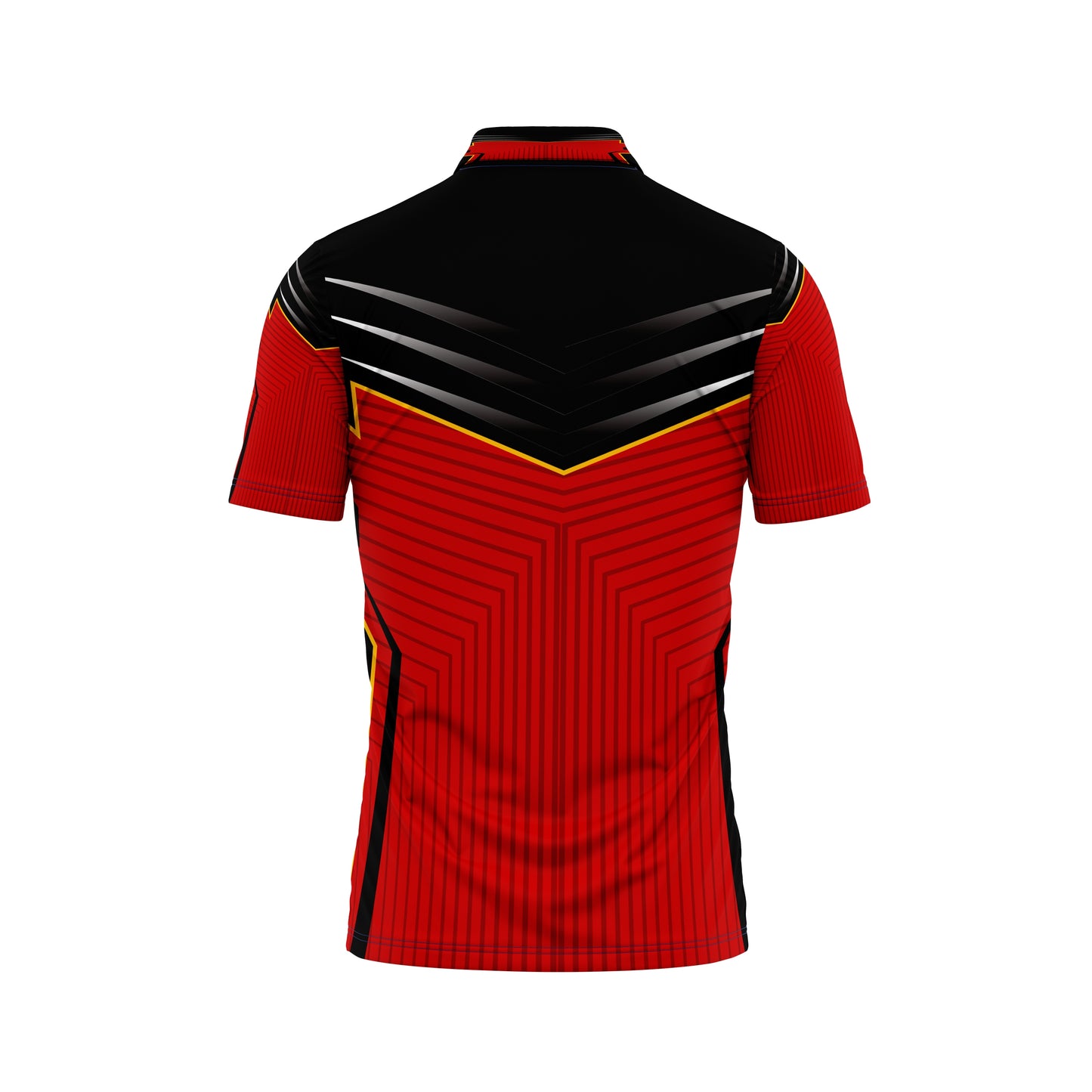 Match wear cricket jersey red and black combination