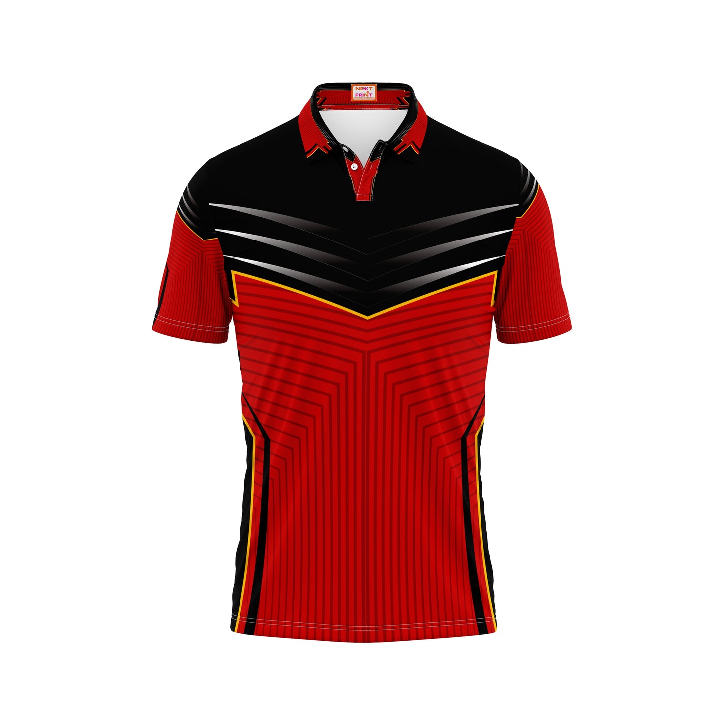 Match wear cricket jersey red and black combination