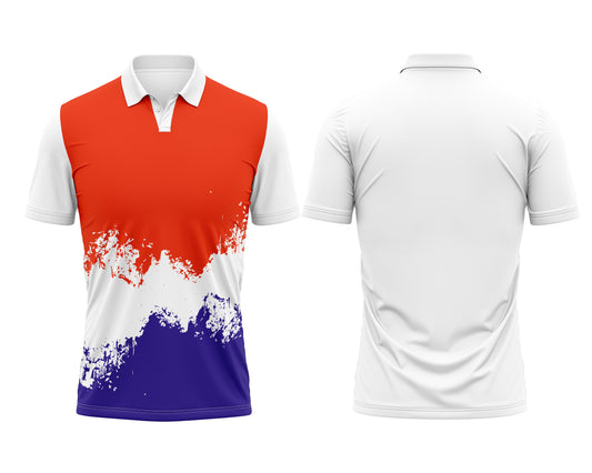 White Breathable Sports Jersey – Custom Name Printing