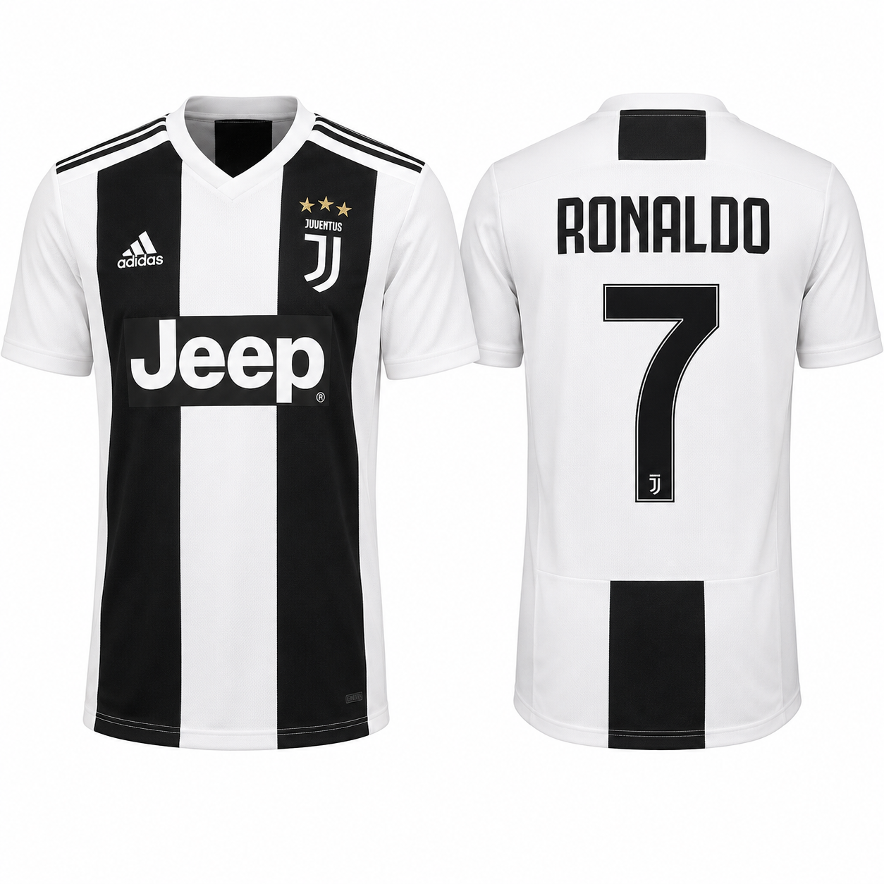 Cristiano Ronaldo #7 Juventus Home Jersey | Custom Name & Number Football Shirt