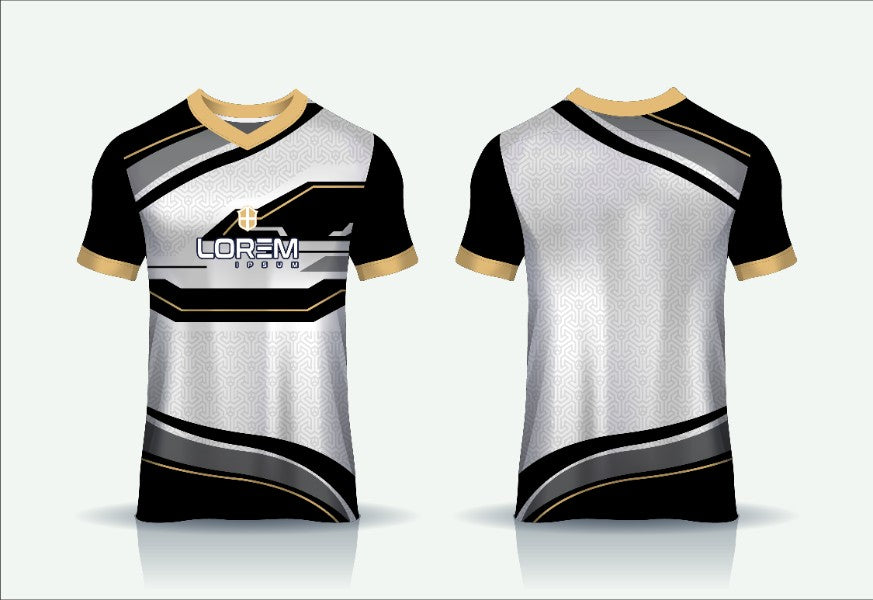 Custom V Neck Jersey with High Quality Fabric