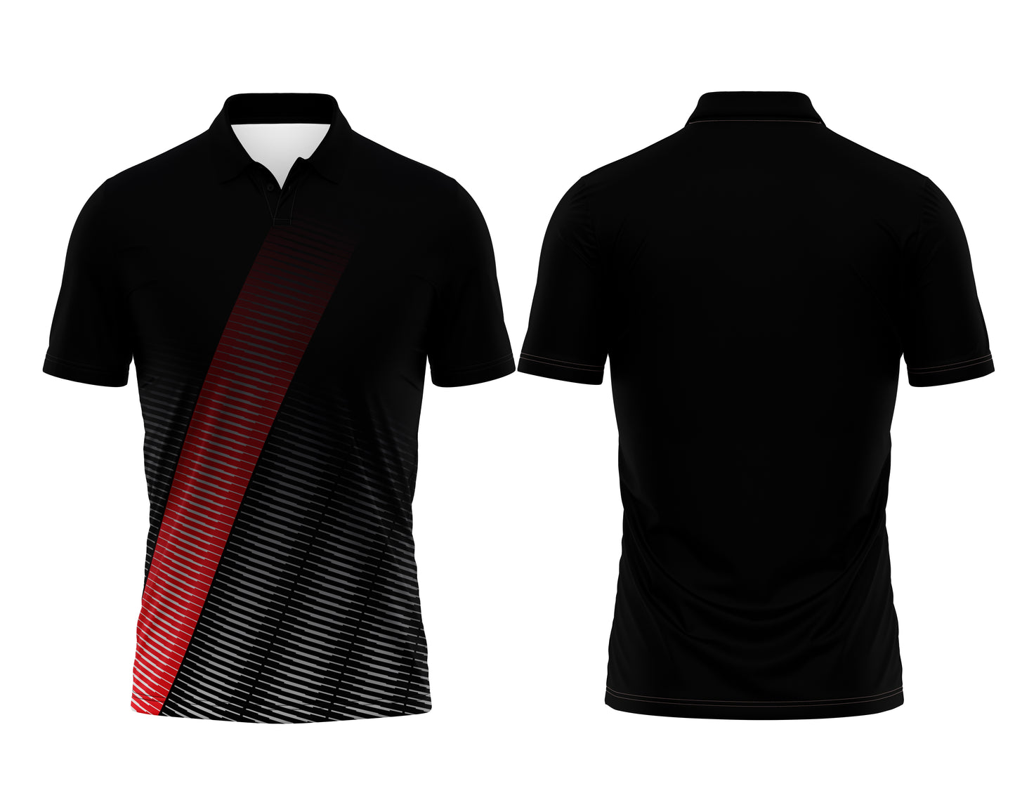 Black Activewear Custom Jersey – Dri-Fit Material