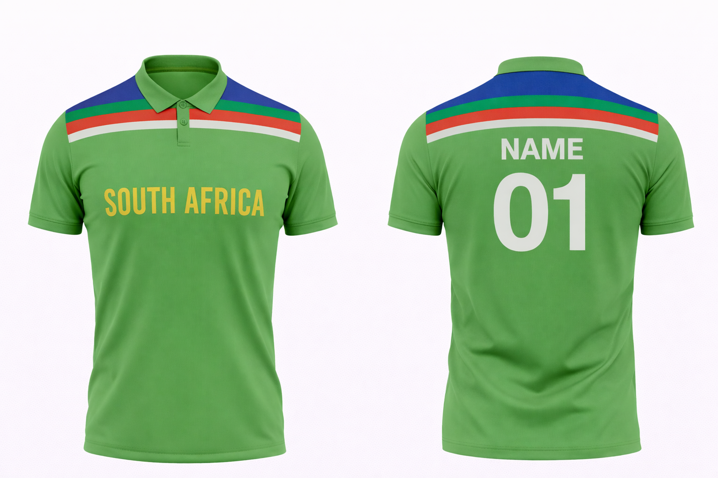 JerseyJunction Customized Replica South Africa 1992 World Cup Half Sleeves Fan Jersey