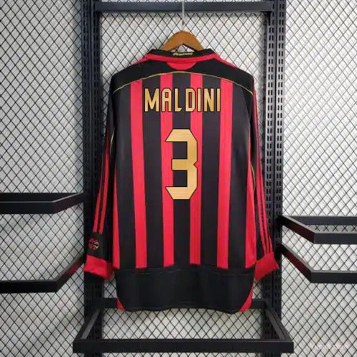 AC Milan Home 2006-07 Maldini Retro Jersey