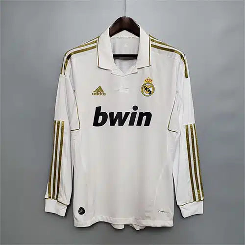 Real Madrid Home Ronaldo 11 12 Retro Jersey Full Sleeves
