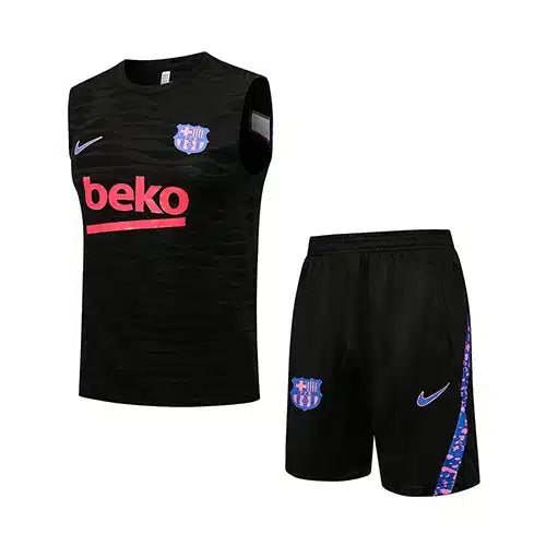 FC Barcelona Black Tank Top with Shorts