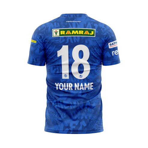 JerseyJuntion Customized Replica Chennaiyin FC -Official Home Jersey Youth-2024-25