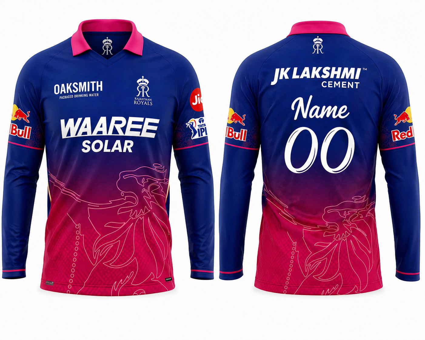 Rajasthan royals 2026 full sleeves jersey print your name and number