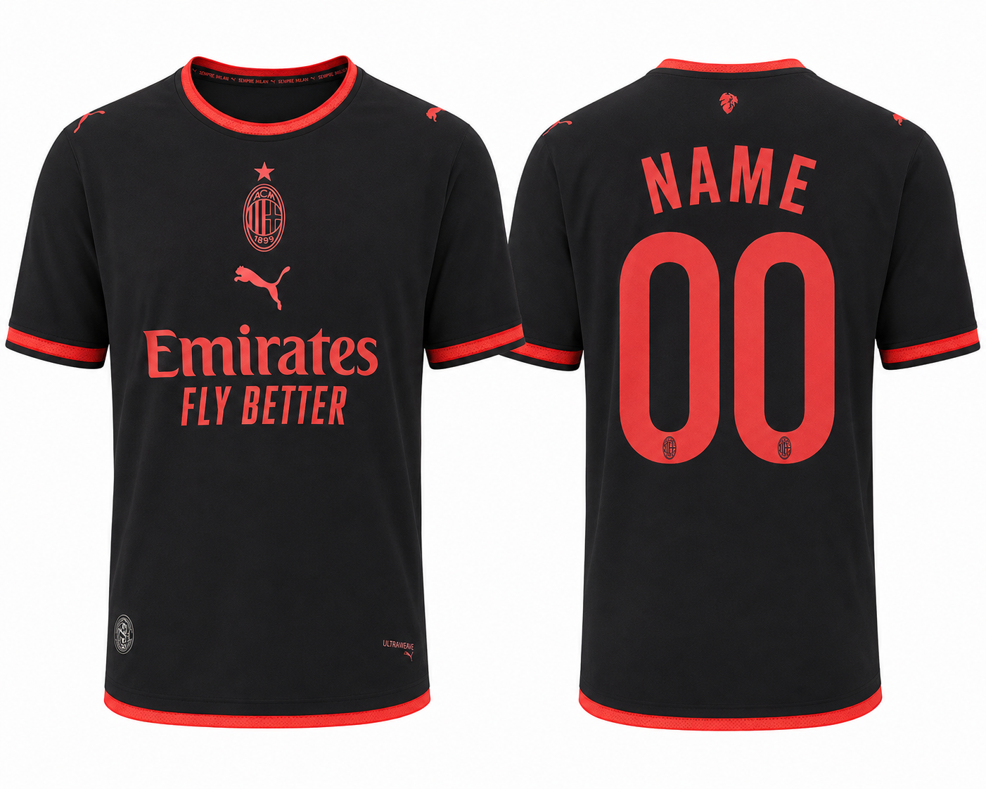 JerseyJunction AC Milan 26-27 Third Kit print your name number
