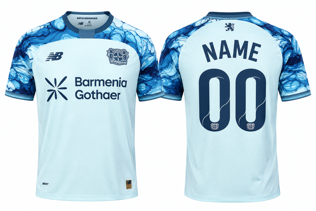 JerseyJunction Bayer Leverkusen 26-27 Away Kit print your name number