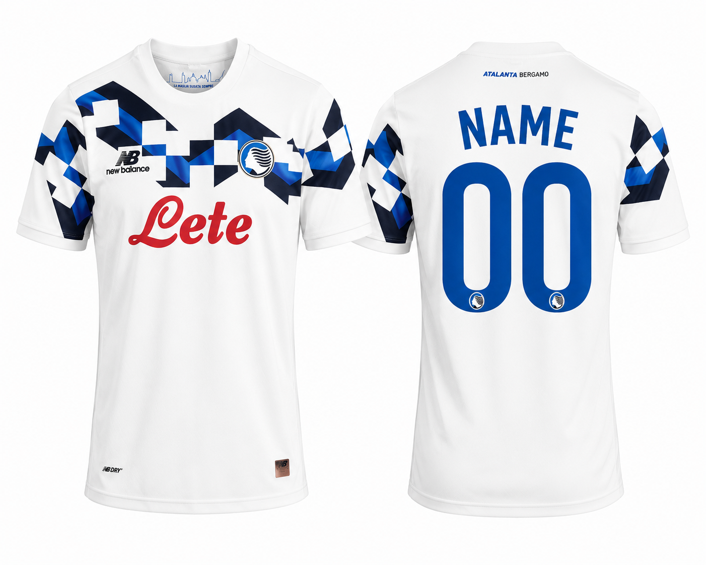 JerseyJunction Atalanta 26-27 Away Kit print your name number