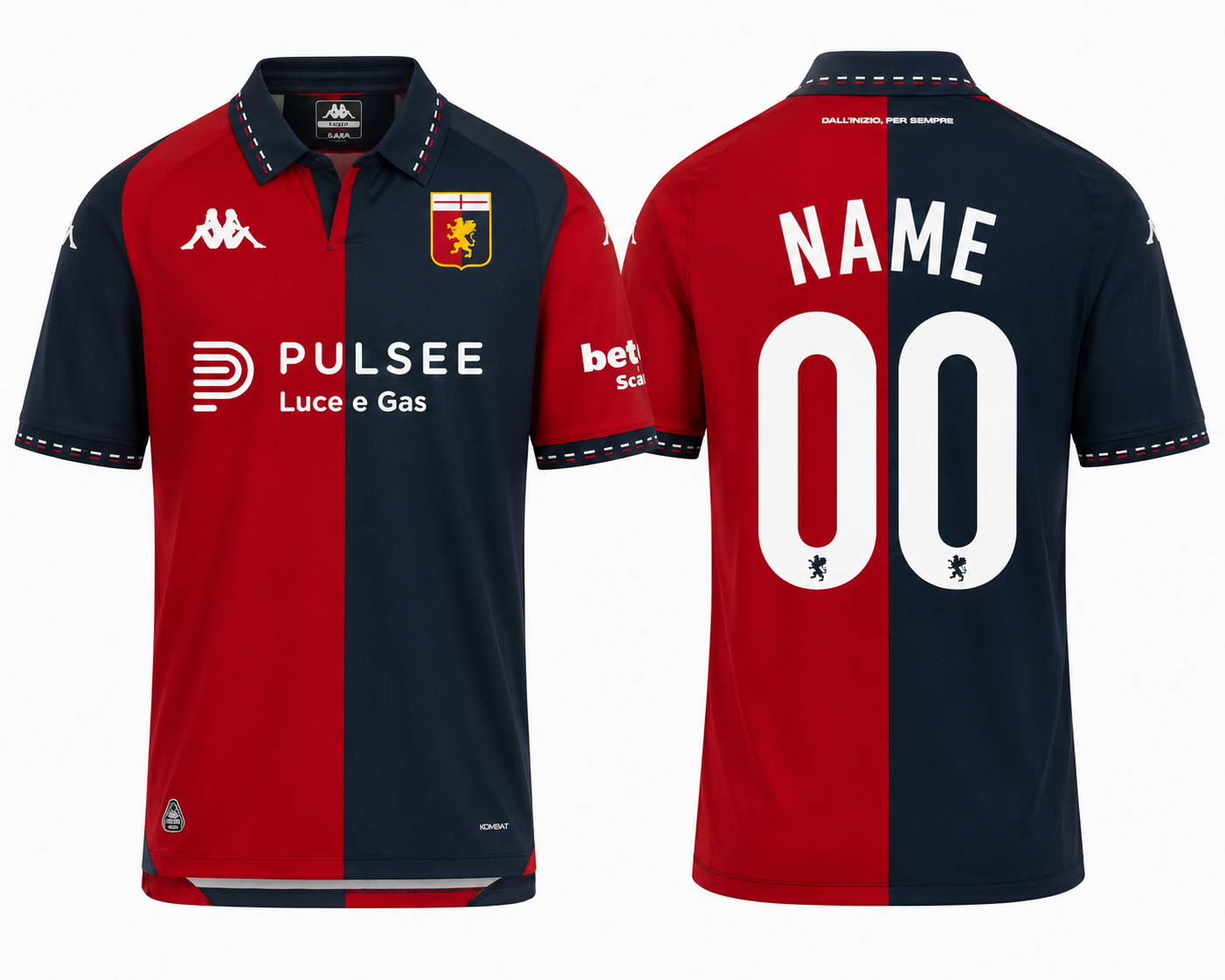 JerseyJunction Genoa 26-27 Home Kit print your name number