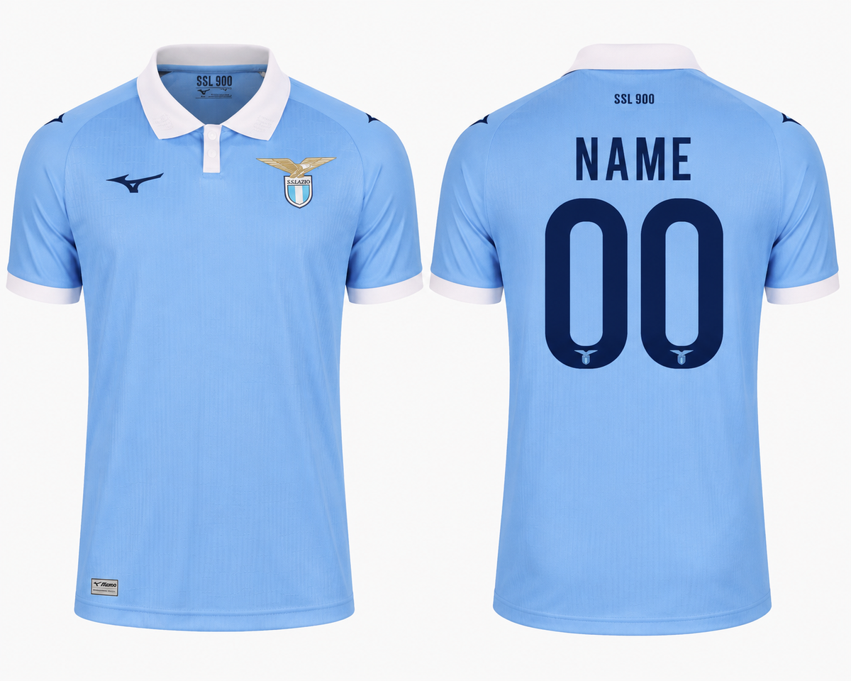 JerseyJunction Lazio 26-27 Home Kit print your name number