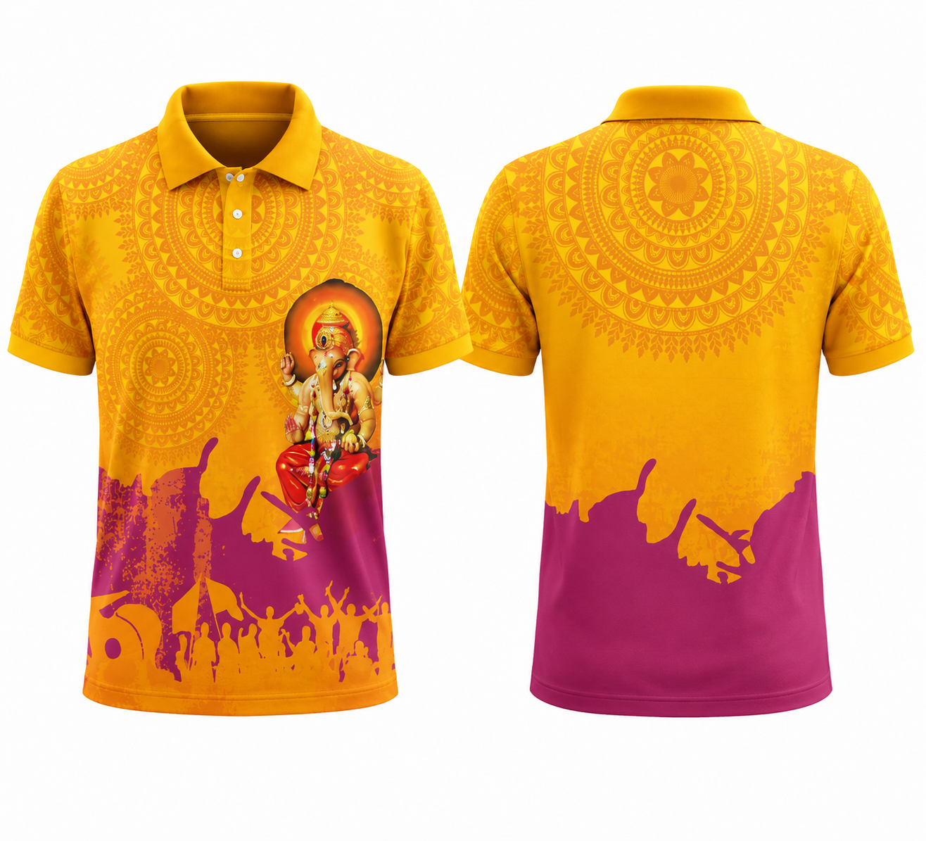 JerseyJunction Ganesh Utsav Premium Polo Jersey4