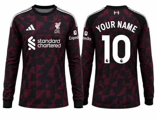 JerseyJunction Liverpool 26-27 full sleeves Third Kit print your name number