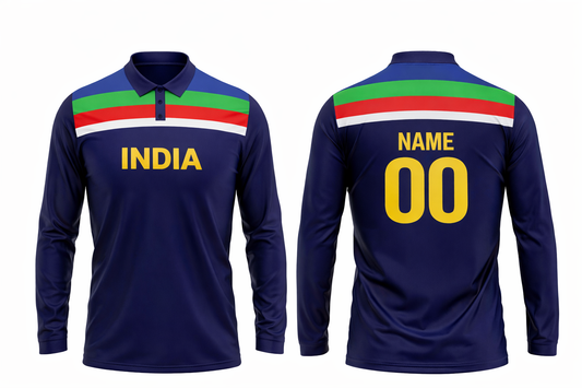 JerseyJunction India World Cup polo neck full sleeve Cricket Fan Jersey