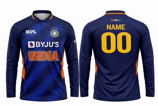 JerseyJunction Customized India World Cup 2021 full sleeve Sports Jersey