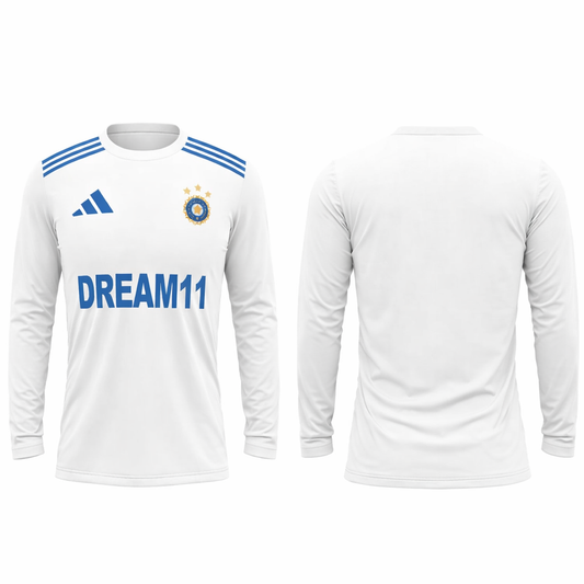 Customized India odi jersey round neck full sleeve add your name and number