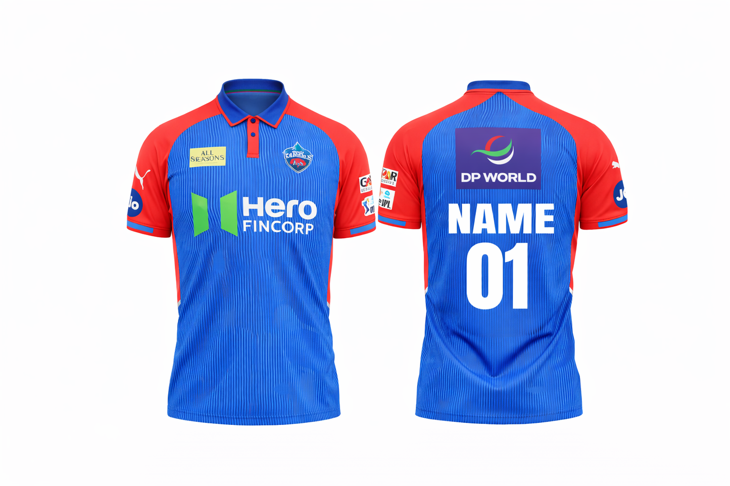 JerseyJunction Customized Delhi Capitals New IPL Jersey 2025