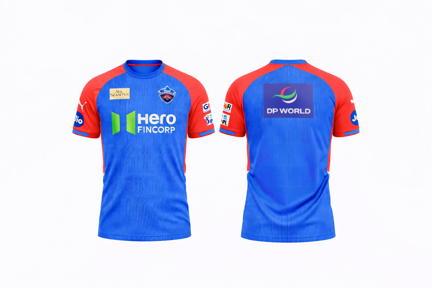 JerseyJunction customized Delhi Capitals New IPL Jersey 2025 round neck