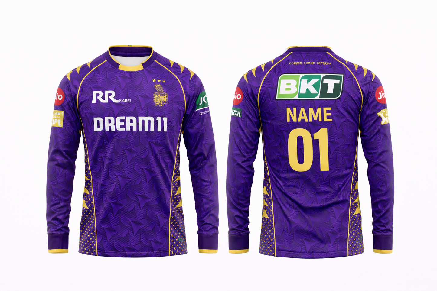 JerseyJunction Customized Replica Kkr round neck full sleeve jersey