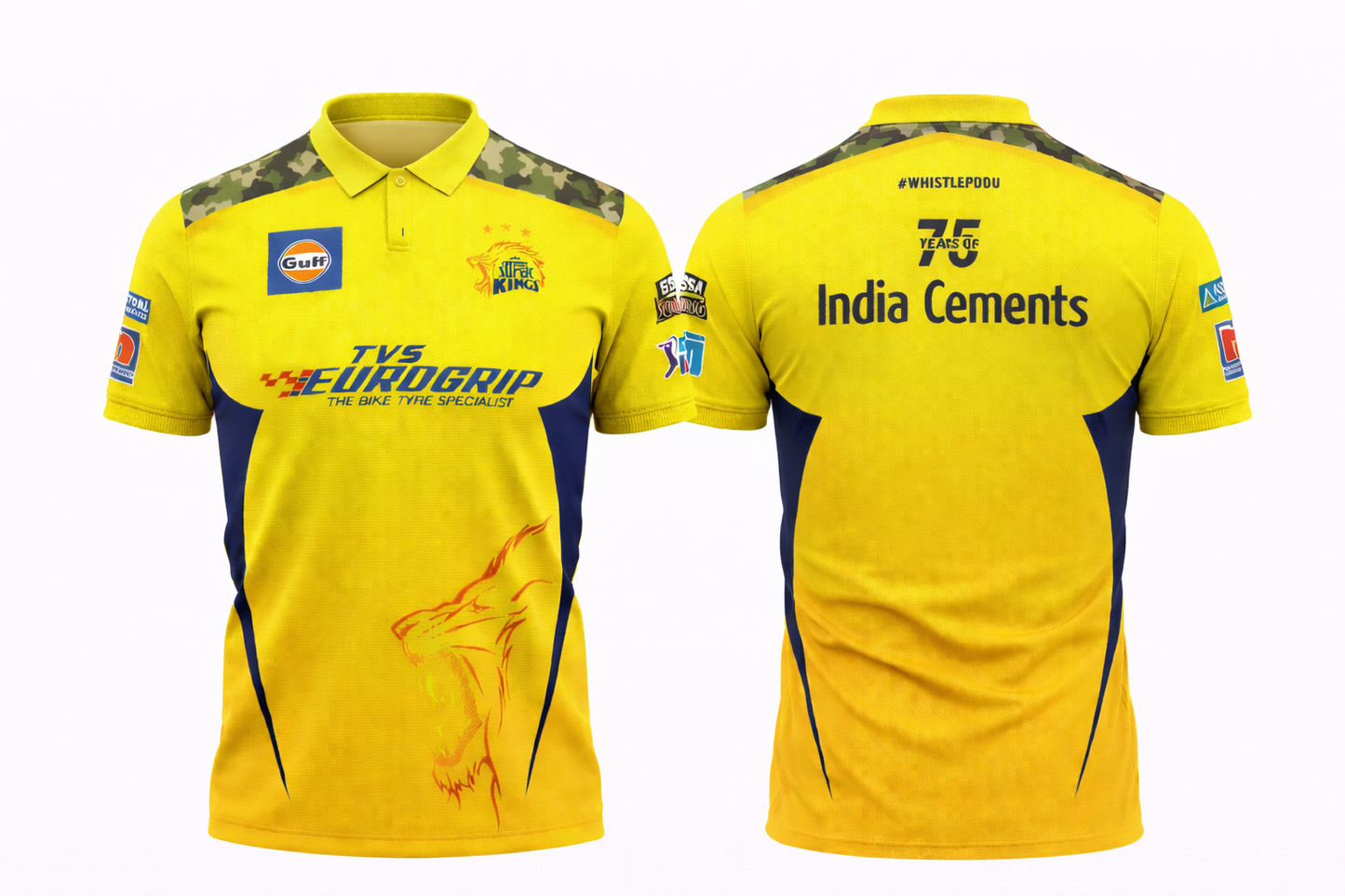 JerseyJunction Customized Chennai Super Kings IPL Replica Jersey 2022