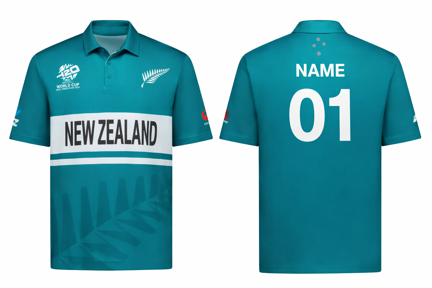 JerseyJunction Customized Replica New Zealand World Cup 2024 design Half Sleeves Jersey