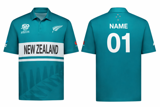 JerseyJunction Customized Replica New Zealand World Cup 2024 design Half Sleeves Jersey