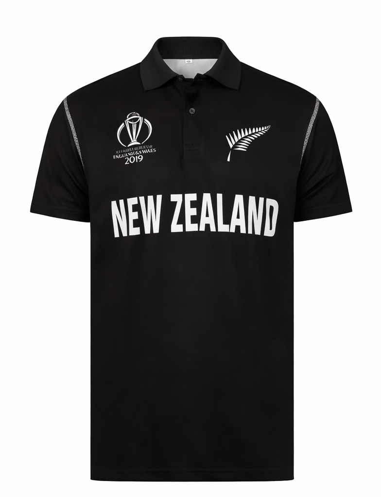JerseyJunction Customized Replica New Zealand World Cup 2019 Half Sleeves Jersey