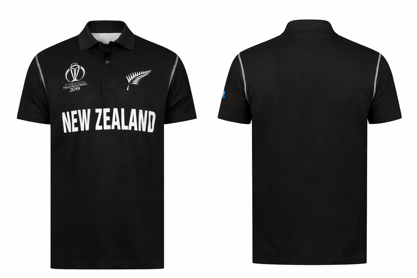 JerseyJunction Customized Replica New Zealand World Cup 2019 Half Sleeves Jersey