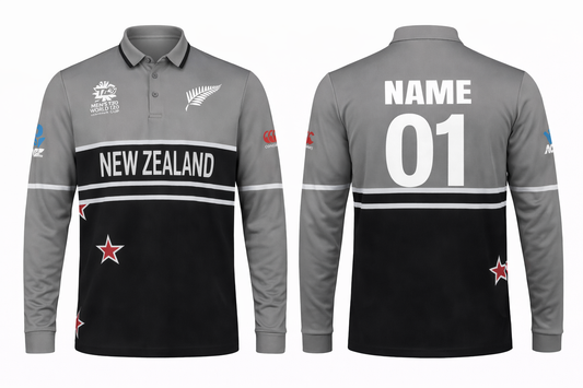 JerseyJuntion Customized Replica New Zealand World Cup 2022 full Sleeves Cricket Jersey
