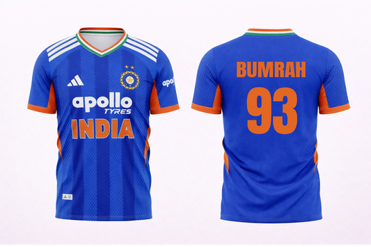 JerseyJunction Customized Replica Jasprit Bumrah  India T20 2026 Cricket Jersey